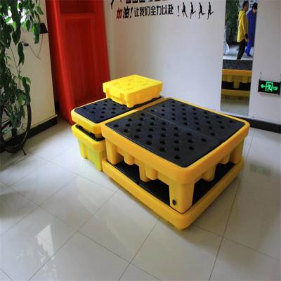 China 10000 Shots HDPE Roto Molded Plastic Pallets Single Faced 70L for sale