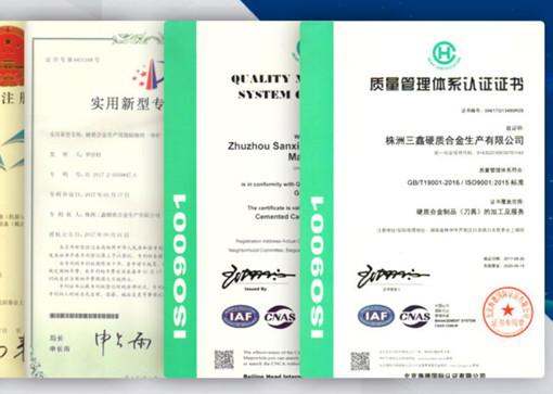 Fournisseur chinois vérifié - Zhuzhou Sanxin Cemented Carbide Manufacturing Co., Ltd