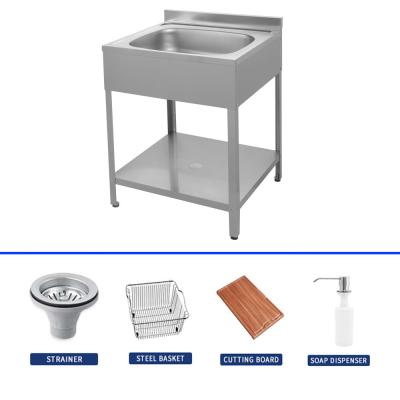 China Elegant Single Bowl Stainless Steel Sink Topmount Or Undermount Design for sale