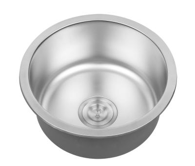 China 3-1/2'' Stainless Steel Single Bowl Sink Drop In Kitchen Sink 22 Gauge for sale