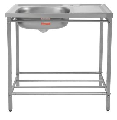 China PSON Farmhouse Sink Outdoor Kitchen 80cm Steel Basin With Stand for sale