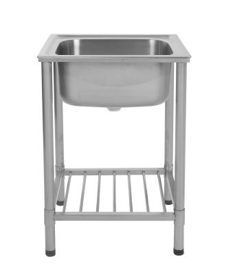 China SUS201 SUS304 Stainless Steel Sink Stand Outdoor Kitchen Farm Sink Self Rimming for sale