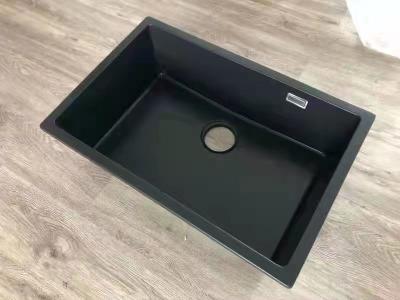 China Black Electroplating Single Bowl Steel Sink For Kitchen And Bathroom for sale