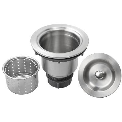 China OEM Kitchen Sink Accessories Stainless Steel Drain Basket 3 1/2 Inch for sale