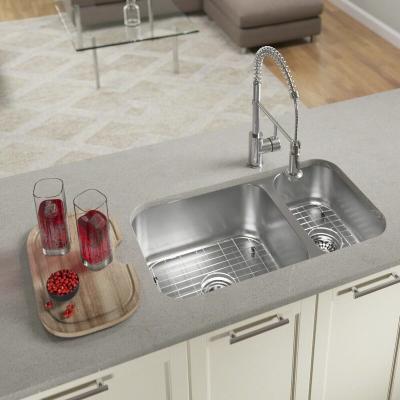 China 500MM Satin Undermount Stainless Steel Kitchen Sink With 1 Faucet Hole for sale