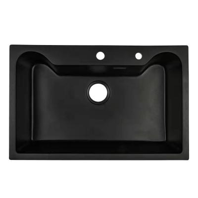 China Stain Top Mount On Quartz Stone Kitchen Sink Countertop Scratch Resistant for sale