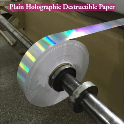 China Material evidente da etiqueta da calcadeira ultra destrutível, etiquetas do holograma 3D à venda
