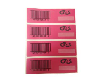China Etiqueta vacía de impresión de encargo de la seguridad auta-adhesivo de la prenda impermeable con el código de barras en venta