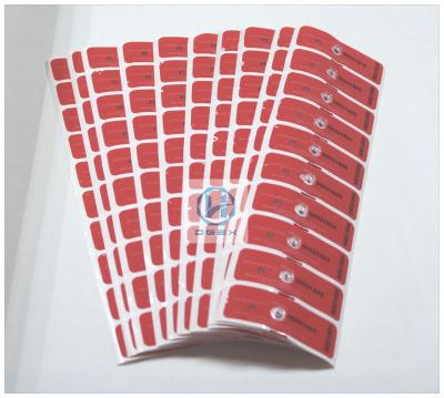 China Red Against Burglar Magnetic Security Labels With Anti - Magnet Impact for sale