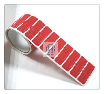 China Customized Sharp Magnetic Security Labels Free Sample 66mm * 22mm for sale