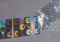 China Tamper Evident Void Hologram Sticker / Hot Stamp Stickers Glossy Varnish for sale