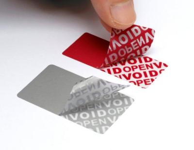 China Variable Data Printing Tamper Proof Security Labels Hi - Tech Nanometer Technology for sale