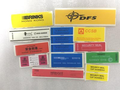 China El vacío anti de la falsificación de las etiquetas engomadas inalterables autas-adhesivo del sello abierto quita la etiqueta en venta