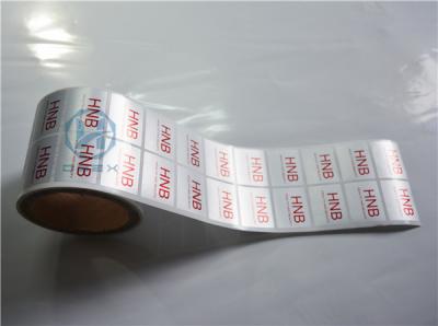 Chine Label ouvert nul de joint imprimé par coutume inaltérable de labels de sécurité pour l'emballage à vendre