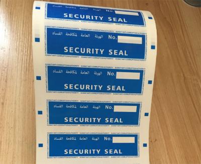 China Custom Printed Tamper Proof Security Labels Tamper Evident Void Labels for sale