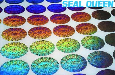 China Printed Security Hologram Stickers Tamper Proof Laser Label For Seal Packaging for sale