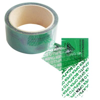 China Custom Logo Tamper Evident Security Tape Void Warranty Packaging Tape for sale