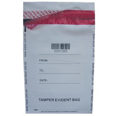China LDPE Security Tamper Evident Bag Printing Envelope Tamper Security Courier Bag China Factory SEALQUEEN for sale