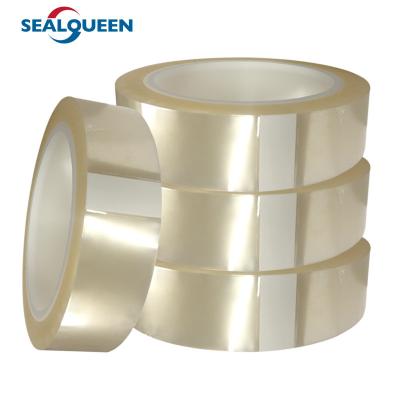 China Customized Size PET Easy Tear Tape Silicone Adhesive Clear PET Tape for sale