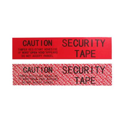 中国 急使袋及び箱のための注文の印刷された保証高い付着力のタンパー明白なテープ 販売のため