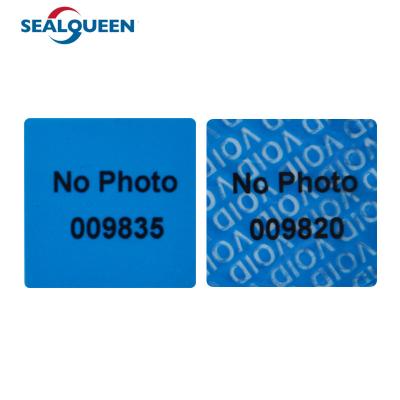 China Mobile Phone Camera Security Label Non Transfer Void Open Tamper Evident Label for sale