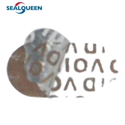 China Etiqueta engomada inalterable Logo Security Hologram Void Sticker olográfico del sello en venta