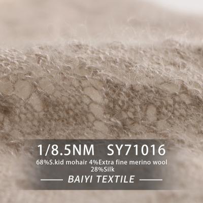 China Hilado de seda de la mezcla del moer suave práctico, lana del moer de los guantes 1/8.5NM para hacer punto en venta