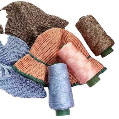 China Multi Scene Crochet Tape Yarn Cotton Linen Thread Practical For Summer Hat for sale