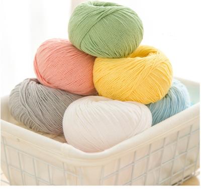 China Durable Crochet Twisted Cotton Yarn Anti Bacteria Multipurpose for sale