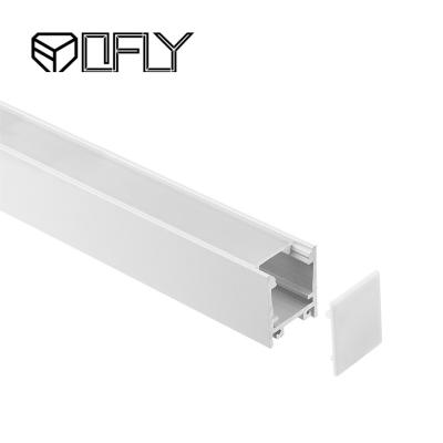 China 25.8*30.8mm LED Aluminum Profile Surface Mounted Milky / Clear / Frosted / Opal Cover for sale
