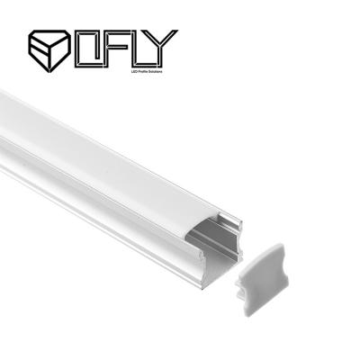 China Aluminium-Extrusionsprofile Oberflächenmontiertes LED-Profil 17 * 14 mm zu verkaufen