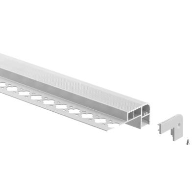 Chine Escalier de lumière de bande de LED flairant la longueur adaptée aux besoins du client d'alliage d'aluminium de profil de LED à vendre
