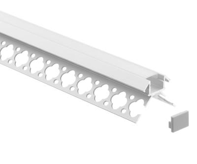 China Customized Strip Light LED Plaster In Channel 41*28mm Embedded Drywall Gypsum for sale