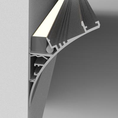 China Anodized Ceiling Light Suspension Kit 1m 2m 3m Aluminium Profile For LED Light for sale