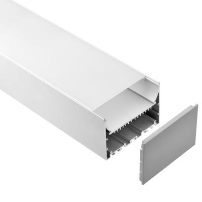China El pasillo suspendió los perfiles de aluminio del perfil 102*70m m del LED para la cinta del LED en venta