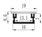 China De superfície linear do perfil impermeável oblongo fino do diodo emissor de luz 19*7mm montado à venda
