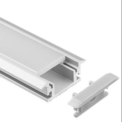 China Perfil de aluminio anodizado del canal de la prenda impermeable LED para la luz de tierra ahuecada en venta