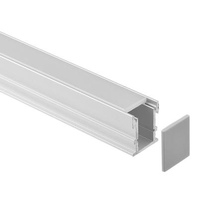 China U ahuecado impermeable forma el canal de aluminio 6063 T5 del LED para las tiras de tierra de la luz del LED en venta