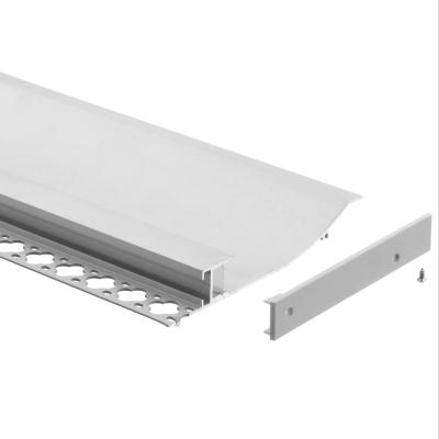 China Frameless LED Floor Channel Aluminium Alloy Surface Mounted For Skirting Board Light for sale