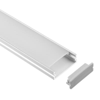 China Slim Surface Mounted LED Profile Silver Color 30*10mm Aluminum for sale