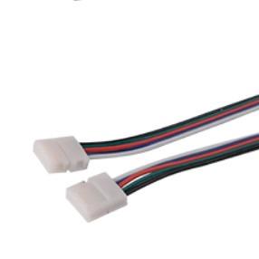 China branco 4 Pin Strip Light Connectors dos conectores IP20 da fita do diodo emissor de luz de 12mm RGBW à venda