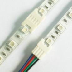 China White PCB 10mm 4 Pin LED Strip Connector IP20 OF-SL10BB-4 IP20 for sale