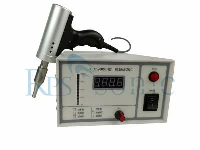中国 ポリエステル生地の溶接のための35Khzピストル タイプ超音波溶接装置 販売のため