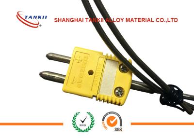 China K Type Thermocouple Standard Solid Pin Connectors with yellow colour or green colour for sale