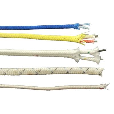 China tipo del cable de termopar de la extensión 24AWG K con el aislamiento de la fibra de vidrio de la clase de G con 400 grados en venta