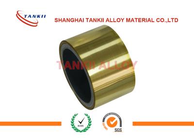 China Brass Pure Copper Sheet Tape Strip Thickness 0.05mm With Good Plasticity for sale