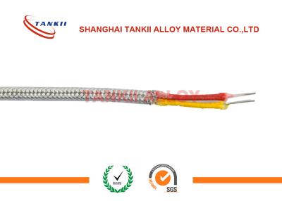 China Tipo aislado fibra de vidrio alambre del termopar de K con código de color específico en venta