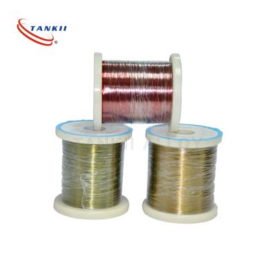China 0.1mm 180 Degrees Polyuerthane Copper Enameled Wire / Filament Red Color for sale