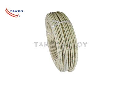 China Nickel Plated 300V 500V Fiberglass Refractory Braided Cable for sale