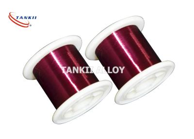 China Red Color 0.1mm Enameled Winding Wire Polyester Insulation for sale